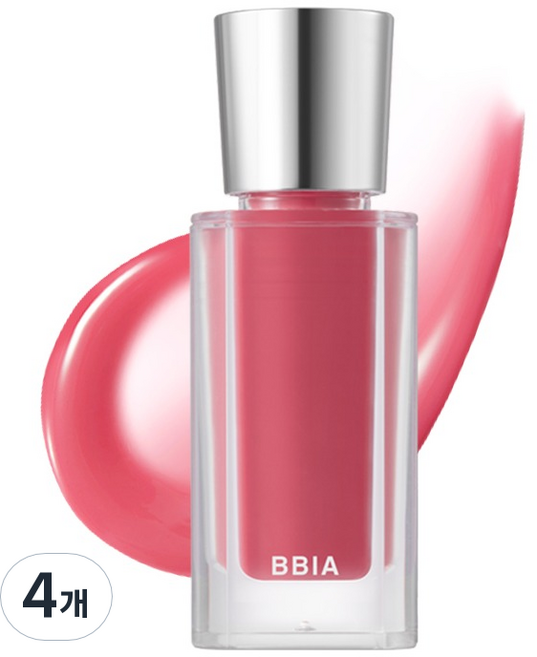 삐아 오버 글레이즈 립글로스, 02 피그당, 4개