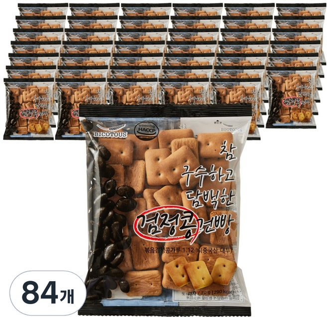 Bicouture 黑豆乾麵包, 70g, 84個