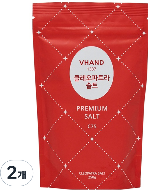 브이핸드 클레오파트라 솔트 C75, 250g, 2개