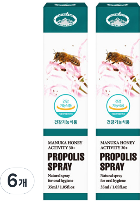 네이쳐스탑 프로폴리스 스프레이, 35ml, 6개