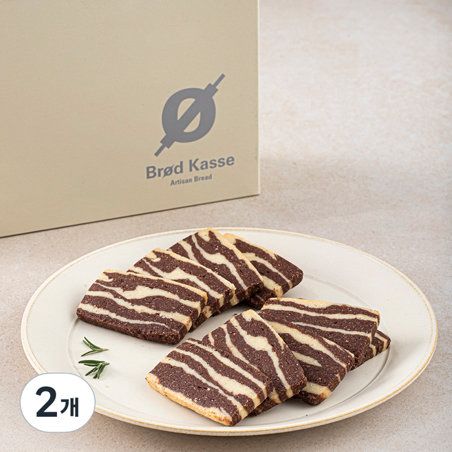 브로드카세 사브레 초코 마블쿠키, 180g, 1개입, 2개