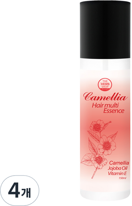 더허브샵 헤어 멀티 에센스 오일 동백꽃, 150ml, 4개