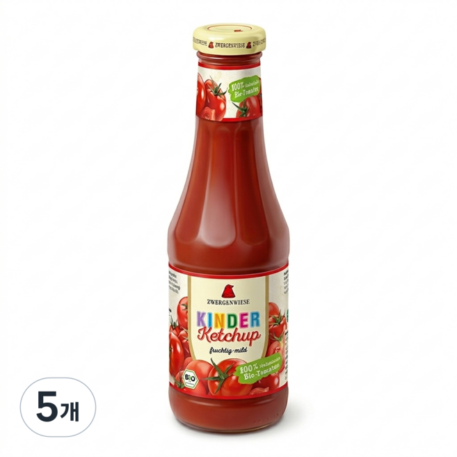 쯔베르겐비제 유기농 어린이 케찹, 5개, 500ml