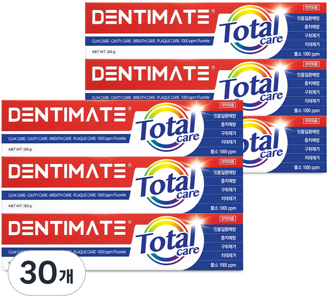 크리오 덴티메이트 뉴토탈케어 치약, 150g, 30개