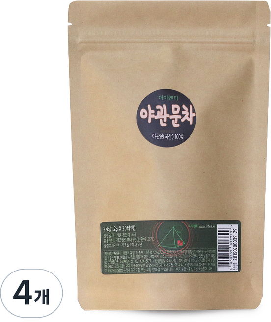 아이앤티 야관문차 삼각 티백, 1.2g, 20개입, 4개