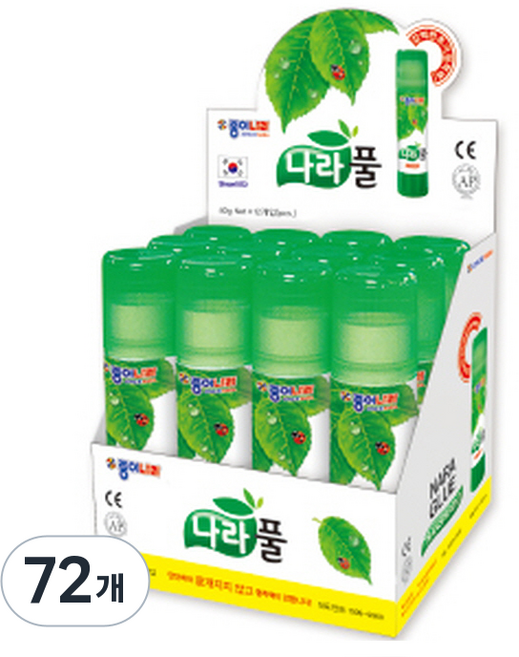 나라풀 딱풀, 72個, 40g