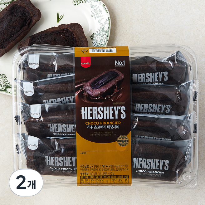 삼립 허쉬 초코퍼지 휘낭시에, 50g, 8개입, 2개