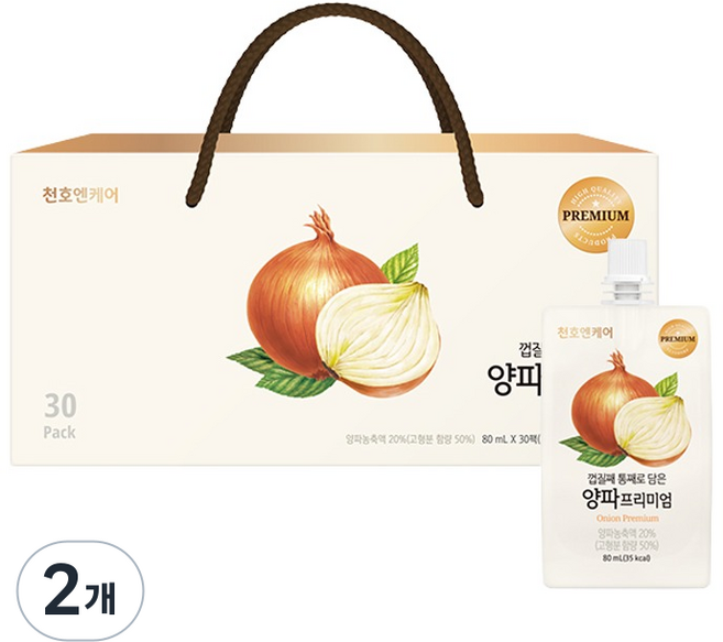천호엔케어 양파즙 프리미엄 건강즙, 2.4L, 2개
