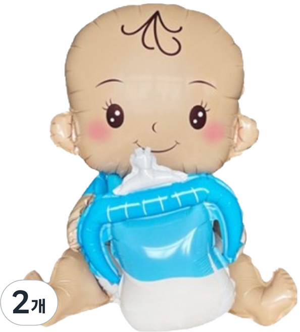 일상속반짝 성별공개 맘마베이비 풍선, 남자아기, 2개