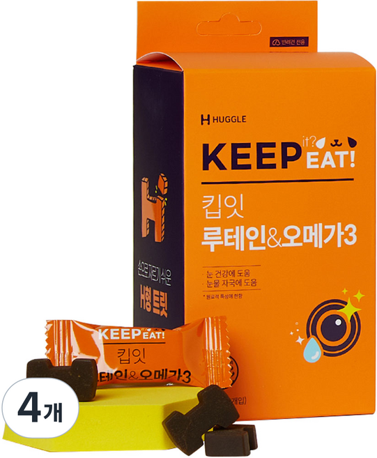 허글 반려동물 킵잇 영양제, 150g, 눈물개선/눈건강, 4개