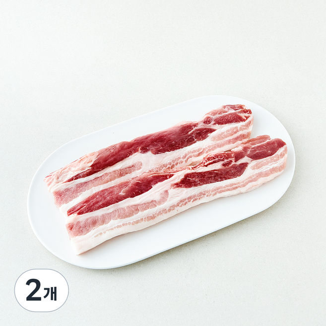 하이포크 저탄소 인증 한돈 삼겹살 구이용 (냉장), 2개, 500g