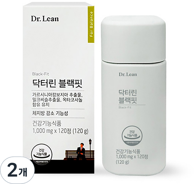 닥터린 블랙핏 다이어트 식품, 120정, 2개