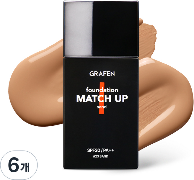 GRAFEN Match-up 粉底液 40ml, 23 沙色, 6個