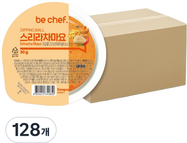 비셰프 디핑 볼 스리라차 마요소스, 30g, 128개