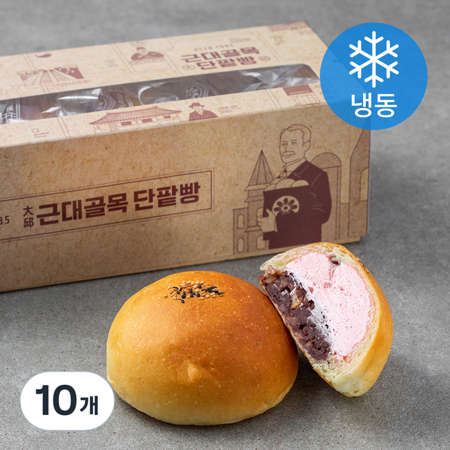 근대골목단팥빵 사랑빵손님 딸기 생크림 단팥빵 (냉동), 140g, 5개입, 2개