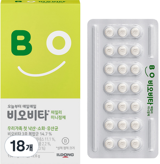 ILDONG 日東 Biovita 家庭迷你錠益生菌, 84錠, 18個