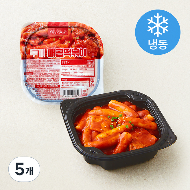 두끼 매콤떡볶이 (냉동), 340g, 5개