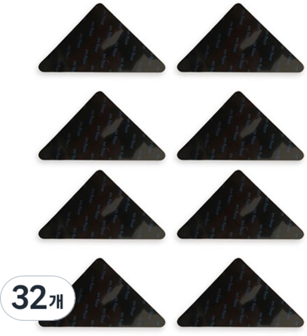 생활살림 이불 러그 밀림방지 양면 젤 패드 삼각형, 32개