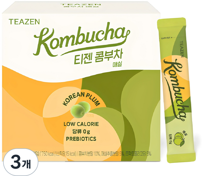 티젠 콤부차 매실, 5g, 50개입, 3개