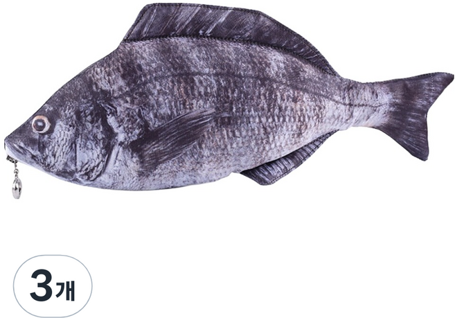 아트조이 업그레이드 리얼 생선 필통, 08 감성돔, 3개