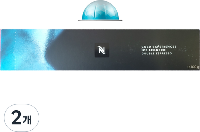 네스프레소 버츄오 캡슐커피 아이스 레제로, 10g, 10개입, 2개