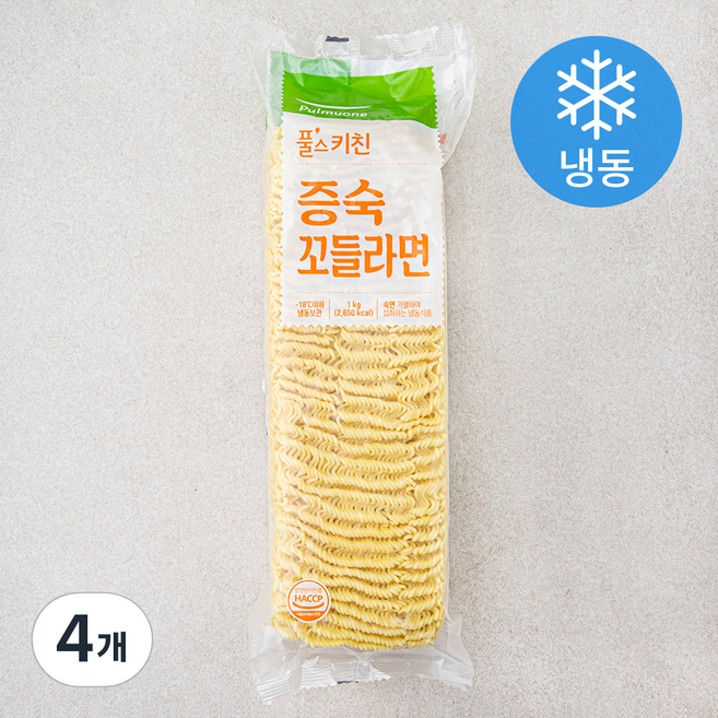 풀스키친 증숙 꼬들라면 (냉동), 1kg, 4개