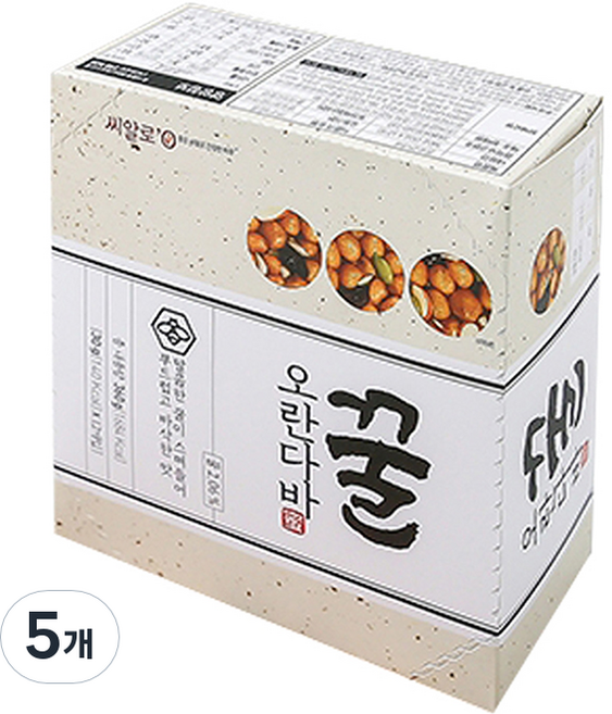 씨알로 꿀 오란다바 강정, 5개, 360g