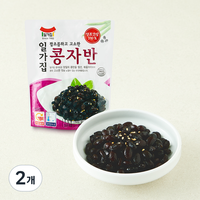 일가집 콩자반, 500g, 2개
