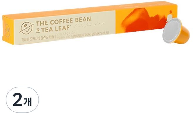 커피빈 모카자바 블렌드 캡슐커피, 5.3g, 10개입, 2개