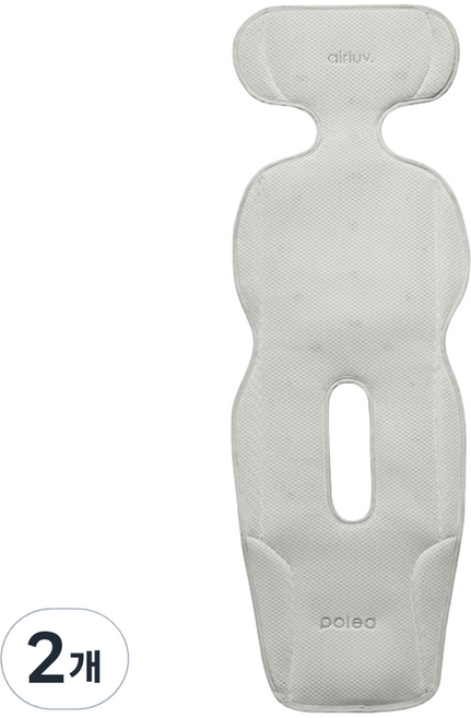 폴레드 에어러브4 통풍시트 도넛, 쿨그레이, 2개