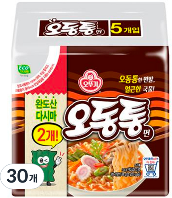오뚜기 오동통면 120g, 30개