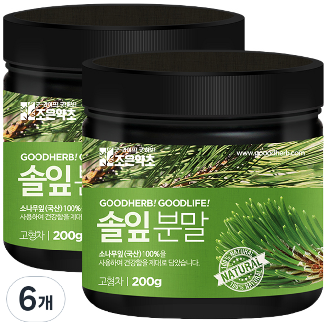 조은약초 솔잎분말, 6개, 200g