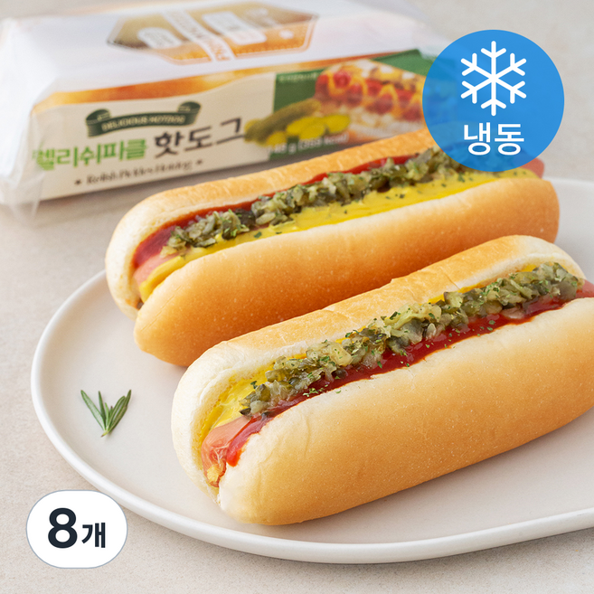 그린델리카 렐리쉬 피클 핫도그 (냉동), 148g, 1개입, 8개