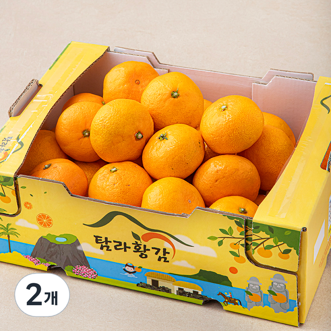 탐라황감 당도선별 10brix 감귤, 2kg(로열과), 2개