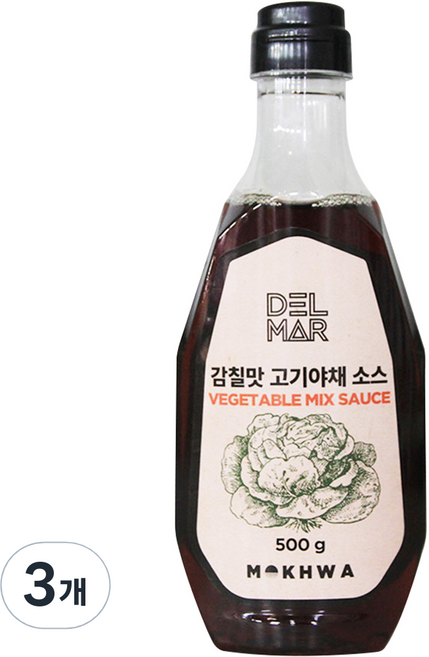 딜리셔스마켓 감칠맛 고기야채 소스, 3개, 500g