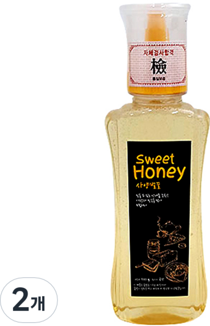 Sannaedeulnongwon sweet honey 飼養蜂蜜, 500g, 2個