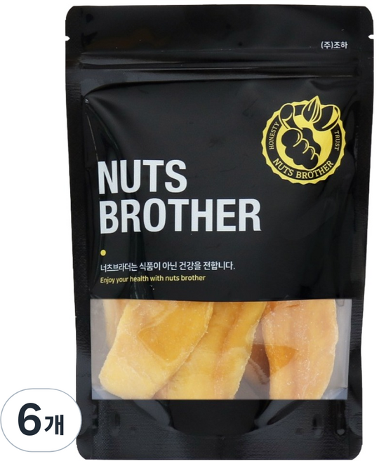 너츠브라더 건망고, 200g, 6개