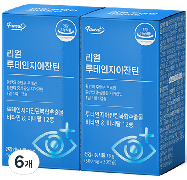 퍼니트 리얼 눈건강 루테인 지아잔틴, 30정, 6개