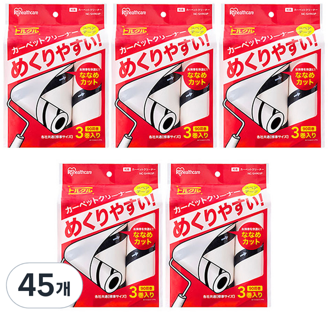 아이리스 테이프클리너 90회 리필, 45개