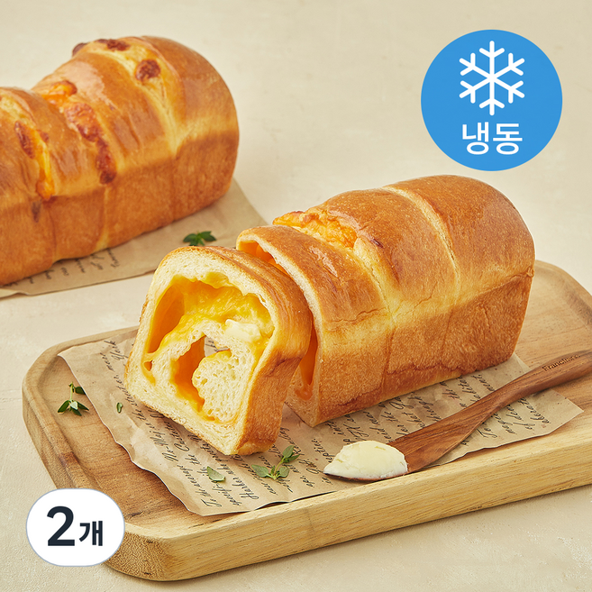 페피트파리 브리오슈 체다 치즈 식빵 (냉동), 230g, 2개