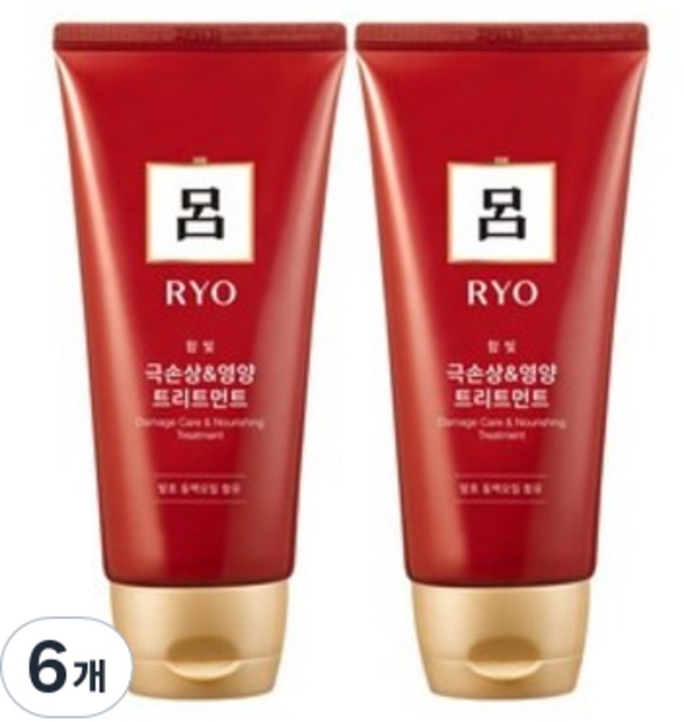 려 함빛 집중영양 헤어 트리트먼트, 180ml, 6개