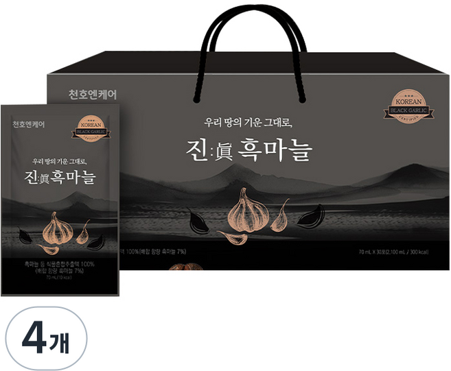천호엔케어 진 흑마늘 30p, 4개, 2.1L