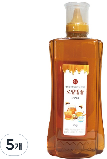 동광한방몰 로얄벌꿀 잡화, 2kg, 5개