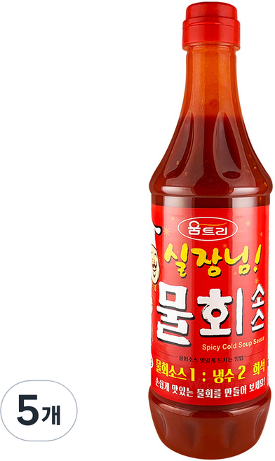 움트리 실장님 물회소스, 1kg, 5개