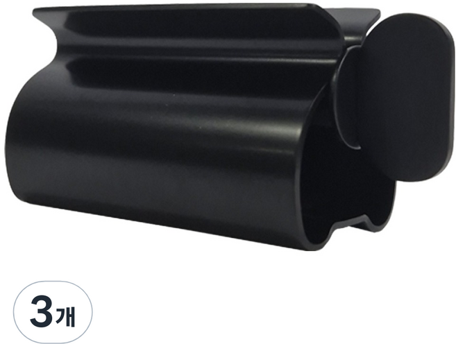 월드크린 스텐 치약짜개, 블랙, 3개