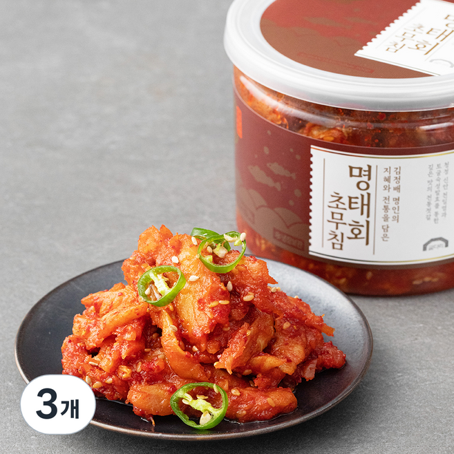 굴다리 김정배 명인젓갈 명태회초무침, 500g, 3개