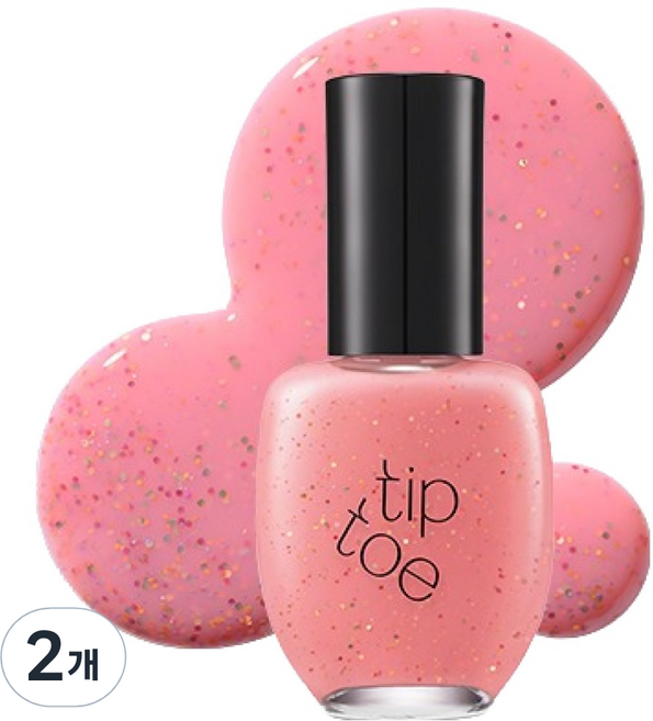 팁토우 지오코소 네일 폴리쉬, 501 사우어 푸딩, 10ml, 2개