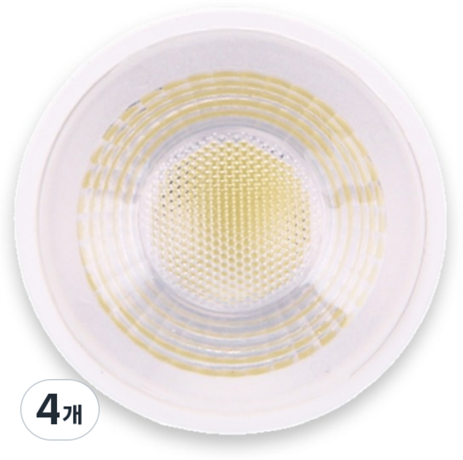 KDT LED燈泡 MR16 GU10 5W 燈泡 燭臺暖燈 鹵素燈泡, 日光色, 4個