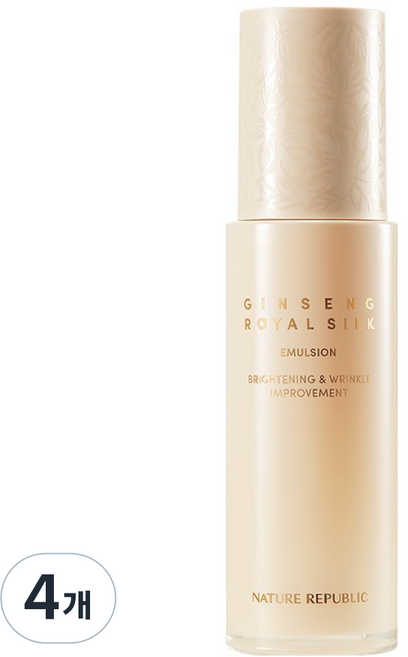 네이처리퍼블릭 진생 로얄 실크 에멀전, 120ml, 4개