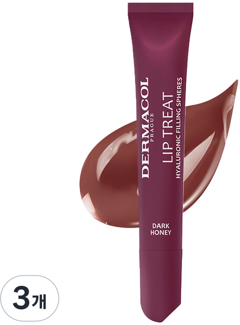 Dermacol Lip Treat 水潤唇釉 10ml, 3個, 10號 深色蜂蜜